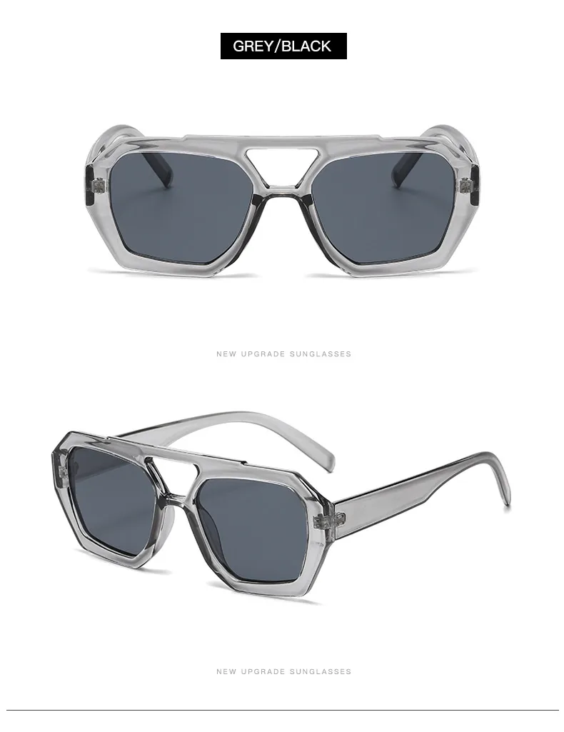 Casual Simple Style Solid Color Leopard Ac Polygon Full Frame Women's Sunglasses display picture 12
