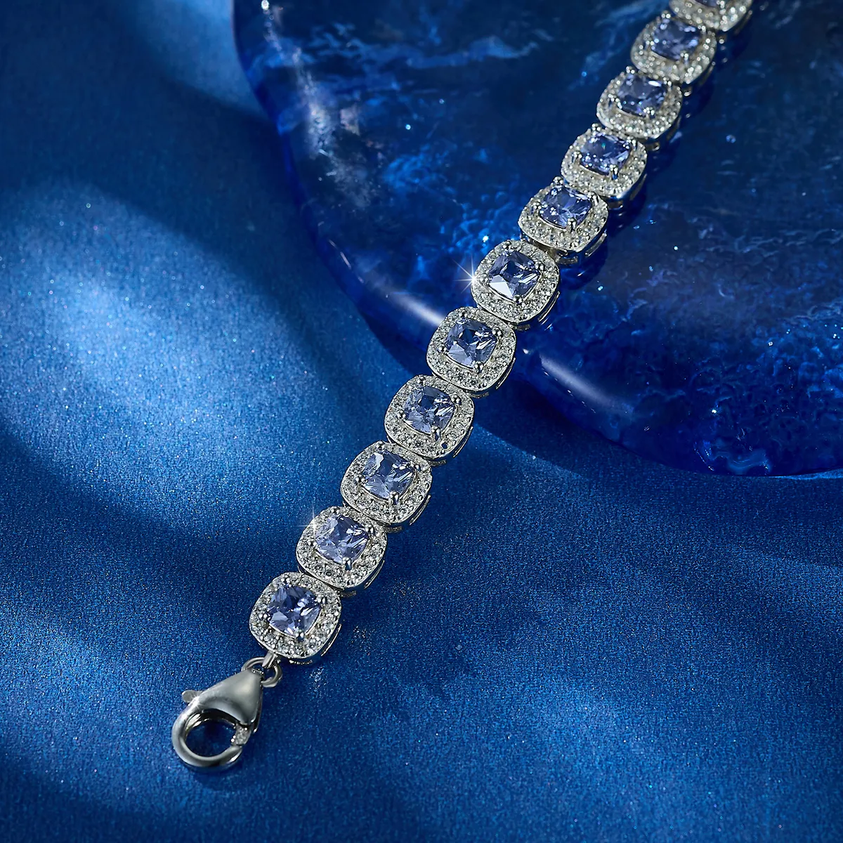 925 Sterling Silver Bracelets Elegant display picture 6