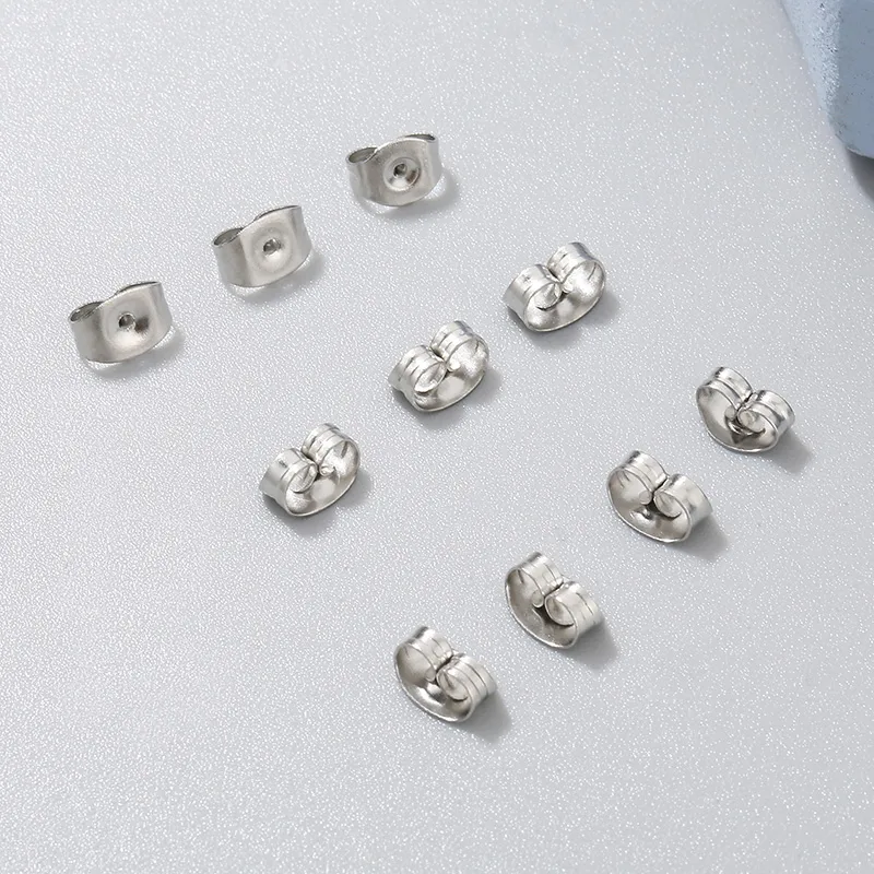 10 PCS/Package 304 Stainless Steel 18K Gold Plated Solid Color Hook Earring Findings display picture 2