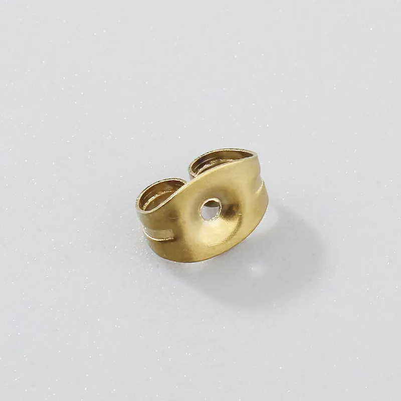10 PCS/Package 304 Stainless Steel 18K Gold Plated Solid Color Hook Earring Findings display picture 11