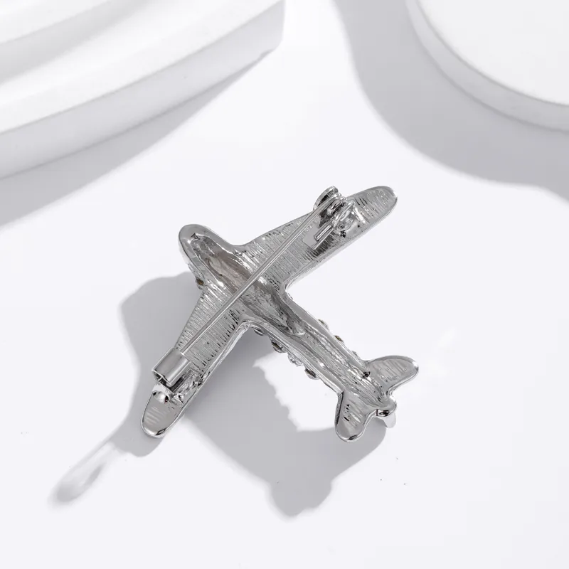 Simple Style Classic Style Animal Wreath Airplane Alloy Inlay Rhinestones Women's Brooches display picture 8