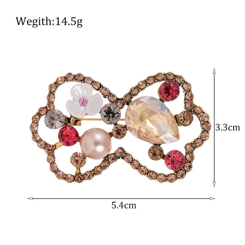 Simple Style Classic Style Animal Wreath Airplane Alloy Inlay Rhinestones Women's Brooches display picture 20
