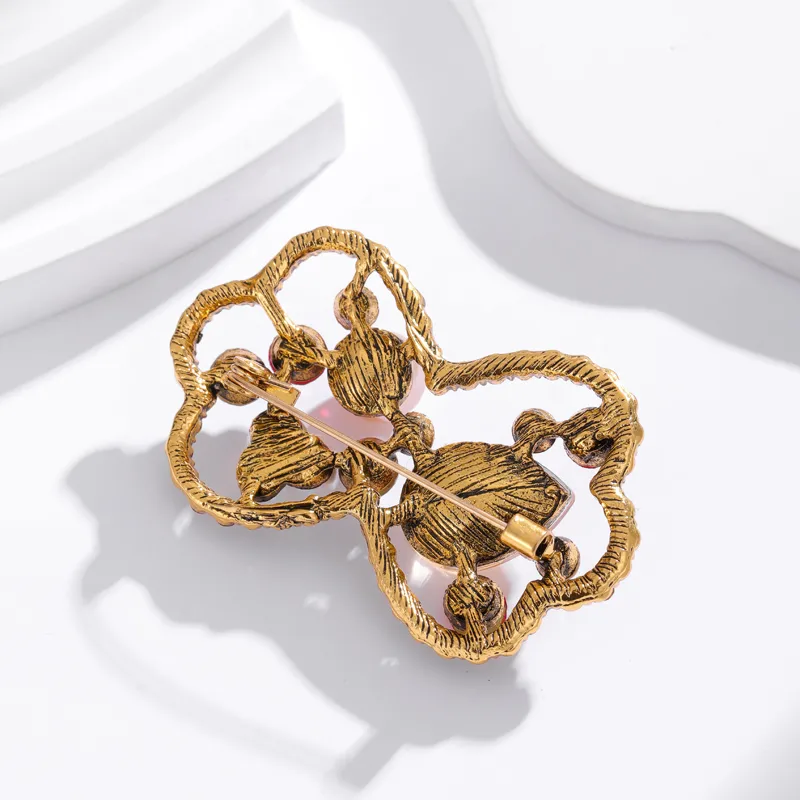 Simple Style Classic Style Animal Wreath Airplane Alloy Inlay Rhinestones Women's Brooches display picture 19