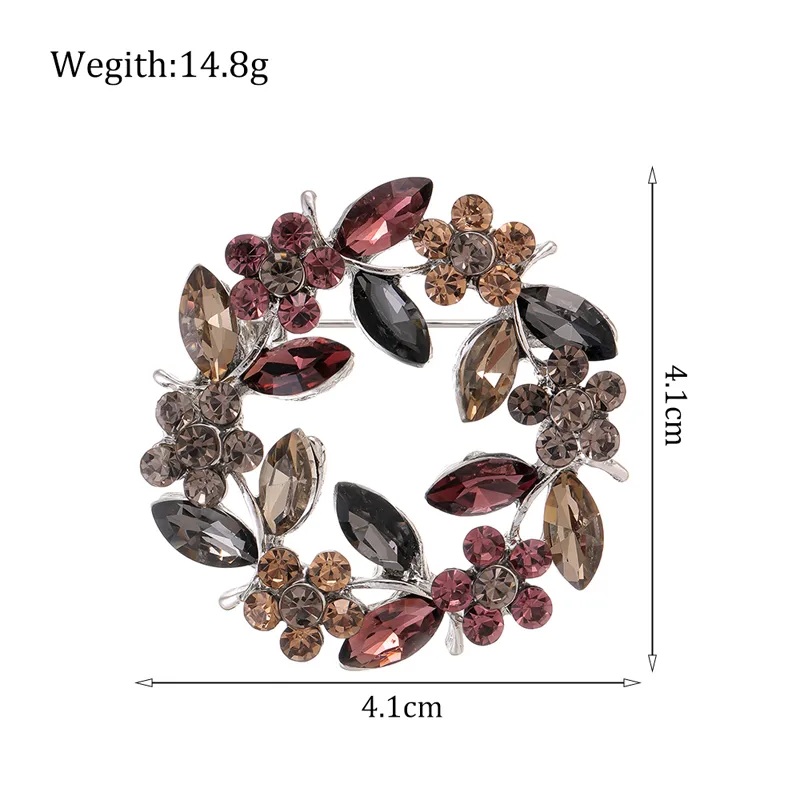 Simple Style Classic Style Animal Wreath Airplane Alloy Inlay Rhinestones Women's Brooches display picture 25