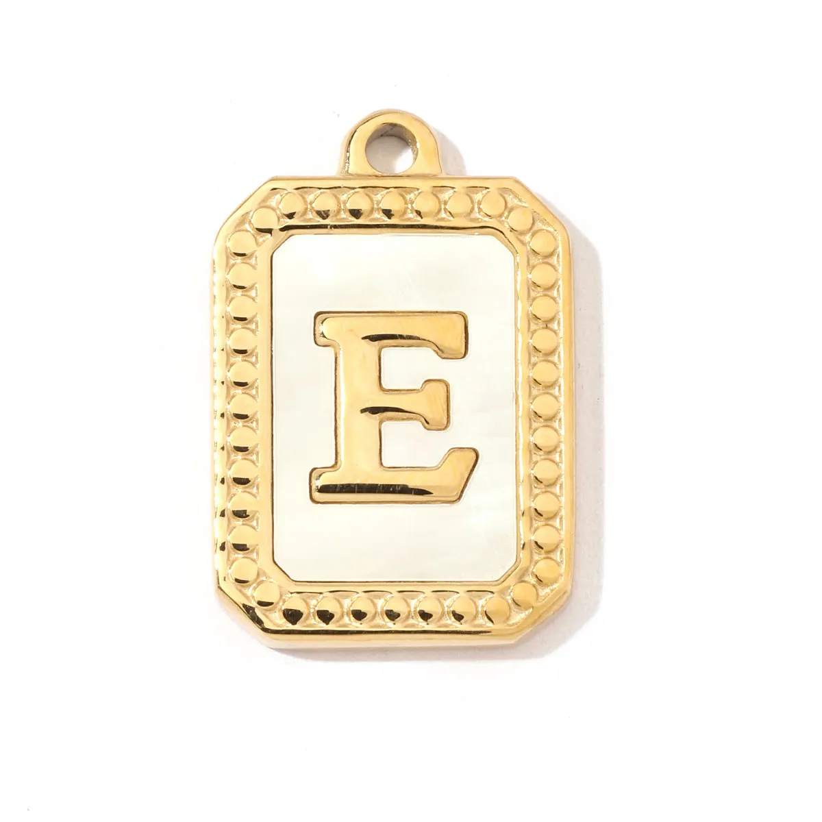 A Pack Of 3 201 Stainless Steel Shell 18K Gold Plated Letter Polished Pendant display picture 7