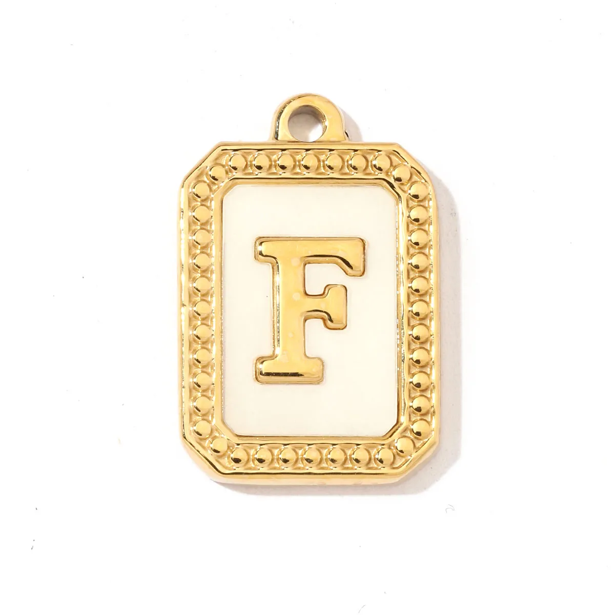 A Pack Of 3 201 Stainless Steel Shell 18K Gold Plated Letter Polished Pendant display picture 8