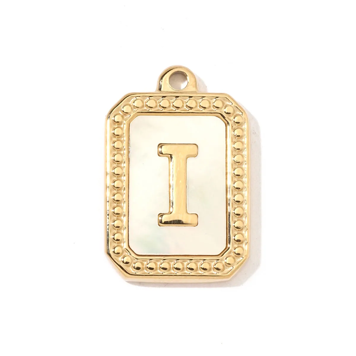 A Pack Of 3 201 Stainless Steel Shell 18K Gold Plated Letter Polished Pendant display picture 11