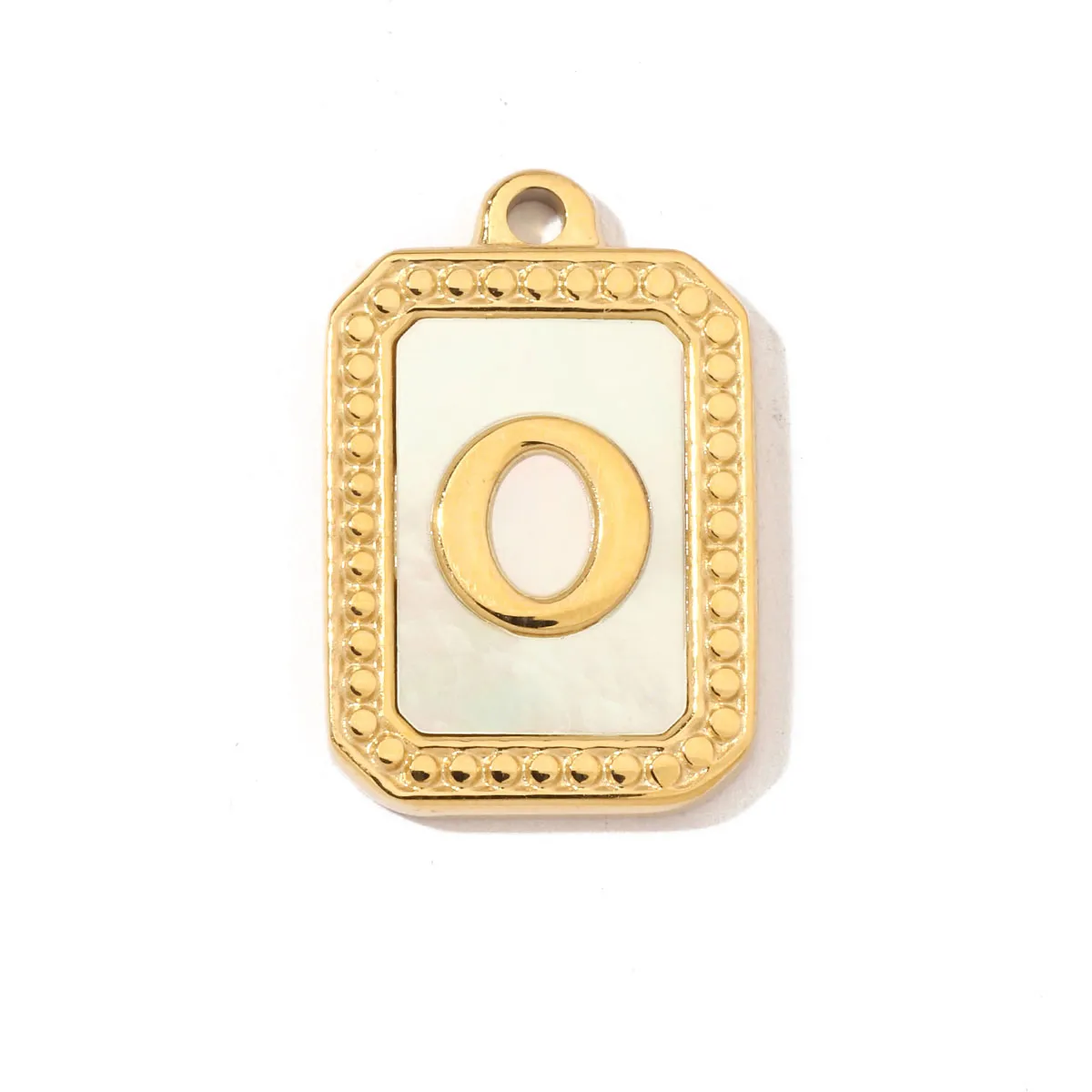 A Pack Of 3 201 Stainless Steel Shell 18K Gold Plated Letter Polished Pendant display picture 17