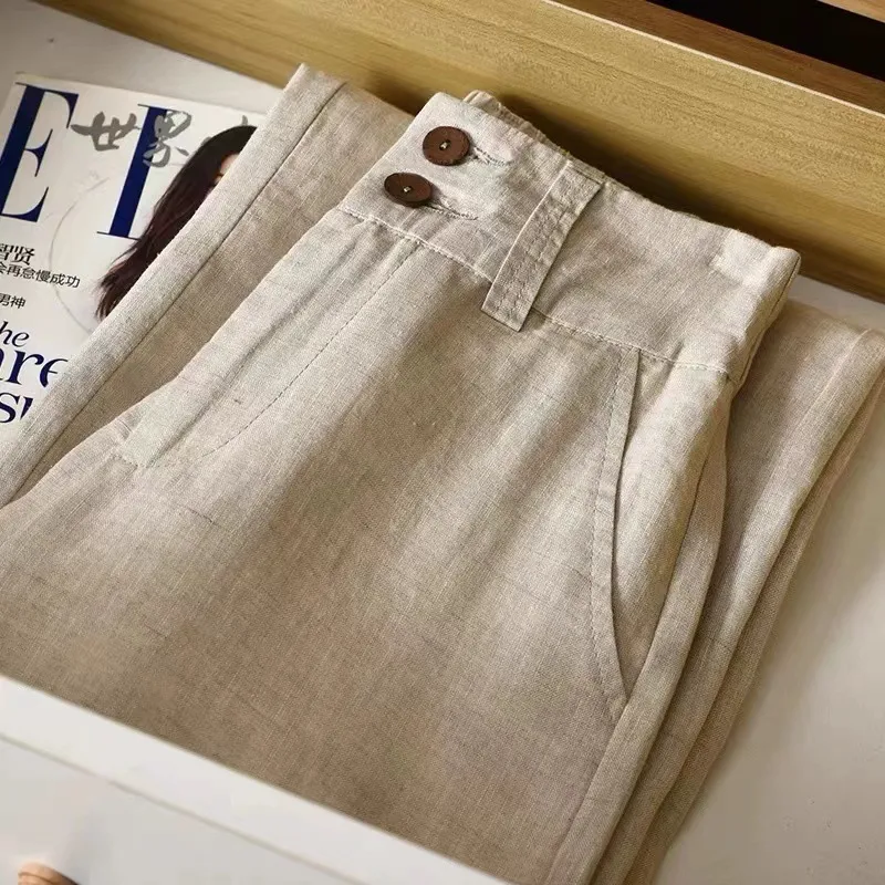 Women's Holiday Daily Simple Style Solid Color Full Length Pocket Casual Pants Straight Pants display picture 2