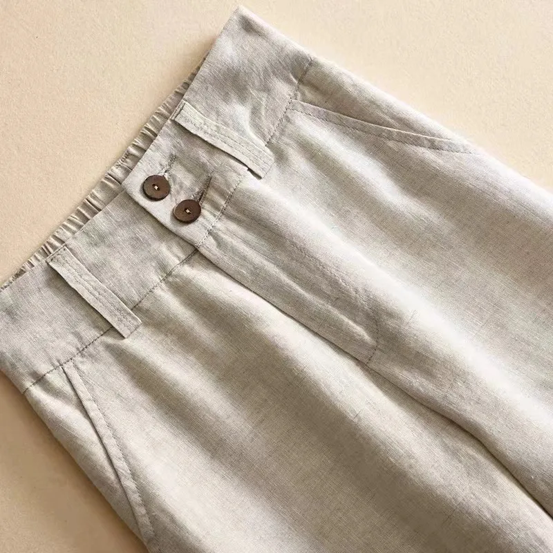 Women's Holiday Daily Simple Style Solid Color Full Length Pocket Casual Pants Straight Pants display picture 4