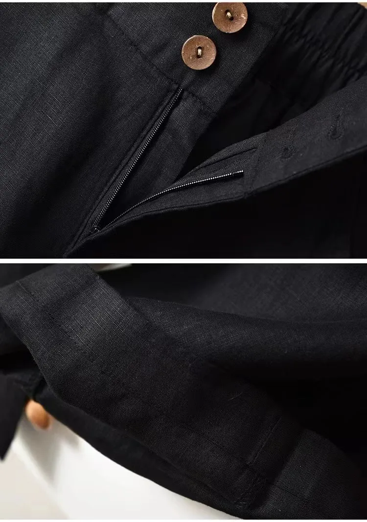 Women's Holiday Daily Simple Style Solid Color Full Length Pocket Casual Pants Straight Pants display picture 7