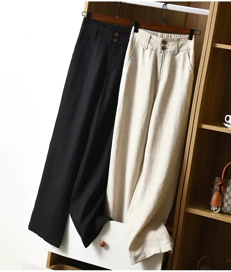 Women's Holiday Daily Simple Style Solid Color Full Length Pocket Casual Pants Straight Pants display picture 8