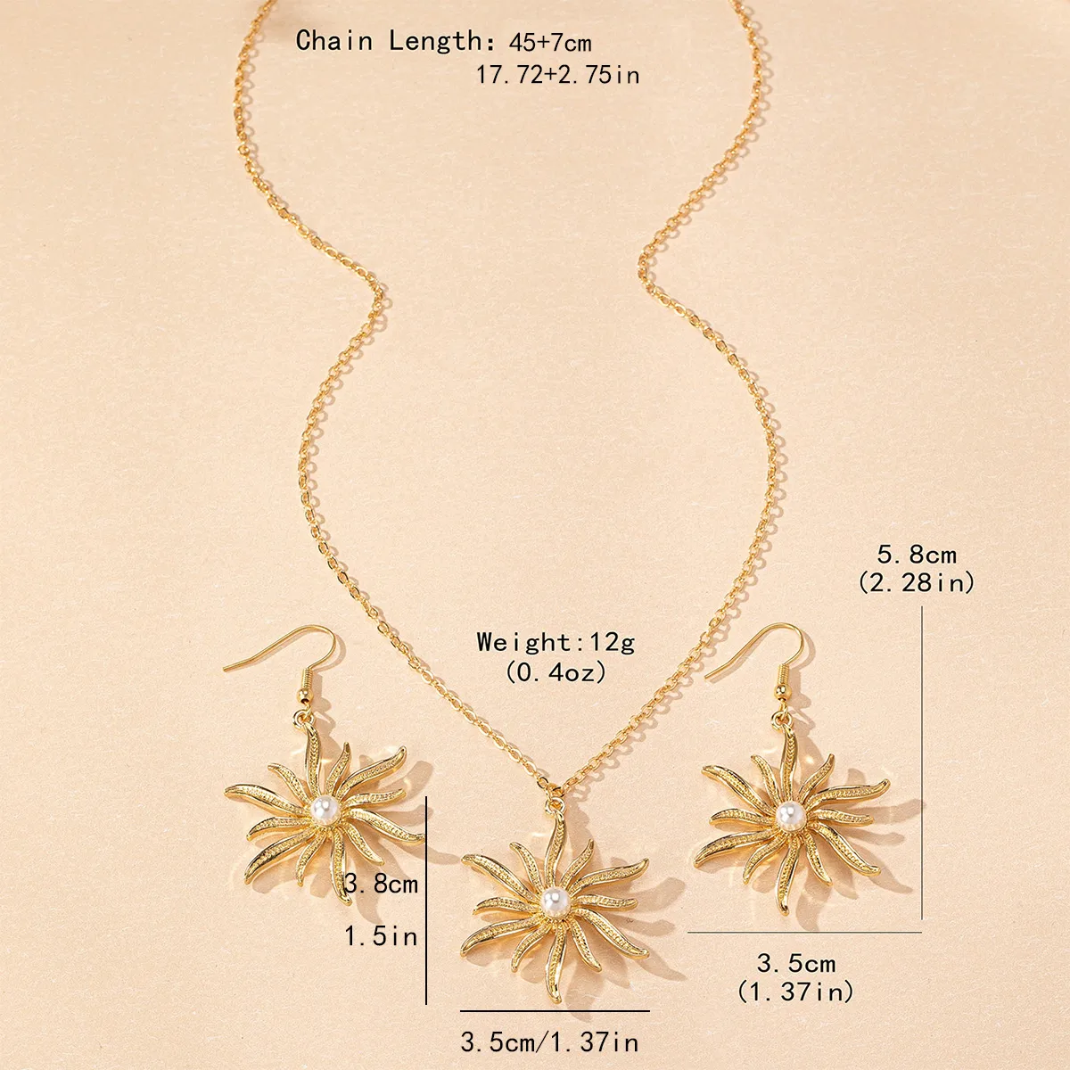 IG Style Simple Style Flower Artificial Pearls Alloy Plastic Wholesale Jewelry Set display picture 1