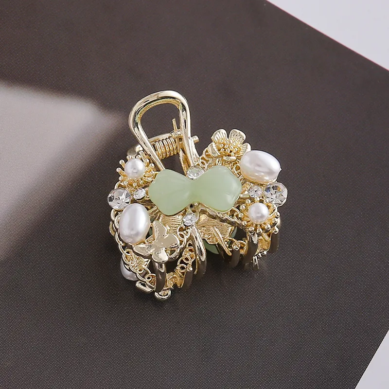 Women's Classical Flower Bow Knot Alloy Inlay Rhinestones Hair Claws display picture 2