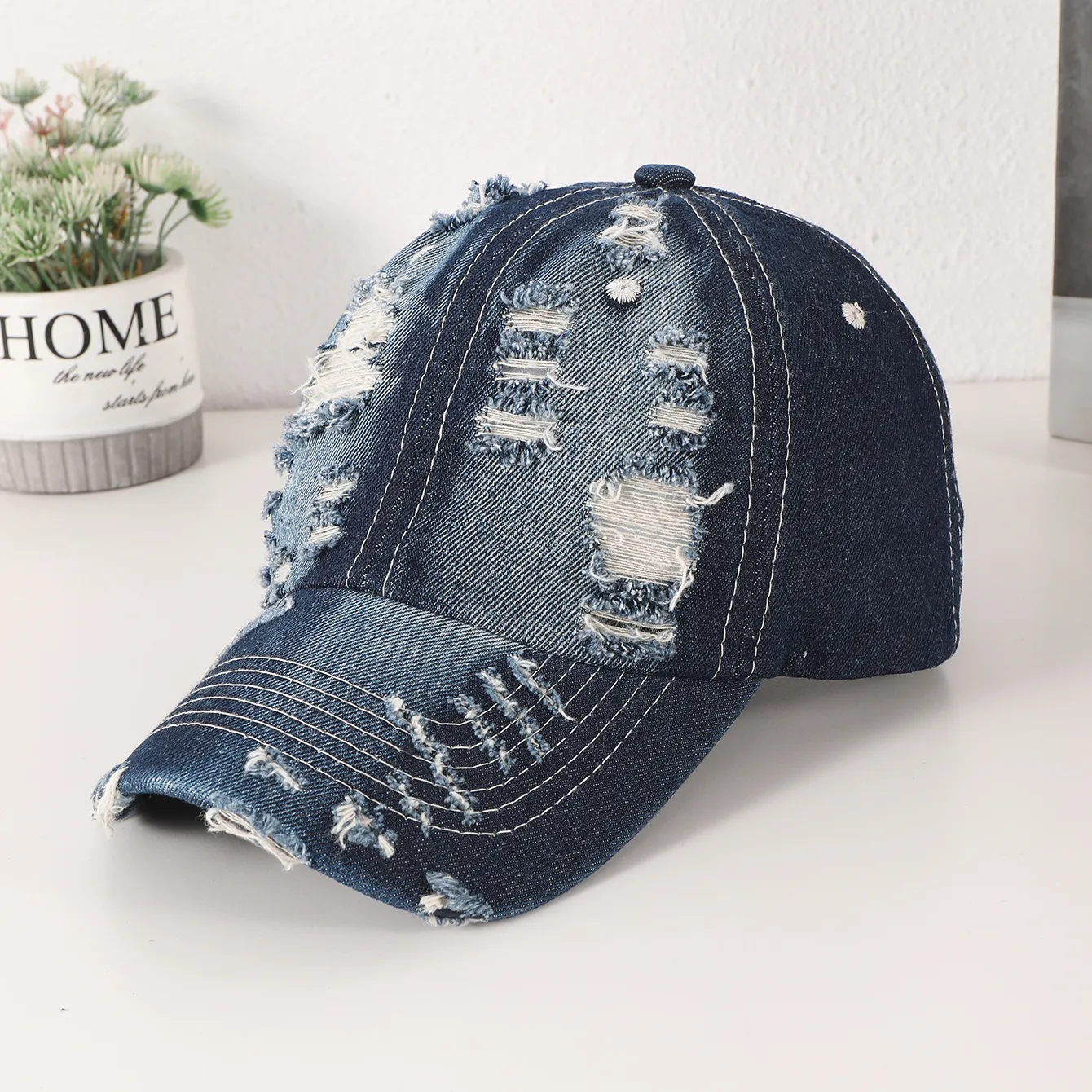 Unisex Vintage Style Streetwear Solid Color Curved Eaves Baseball Cap display picture 1