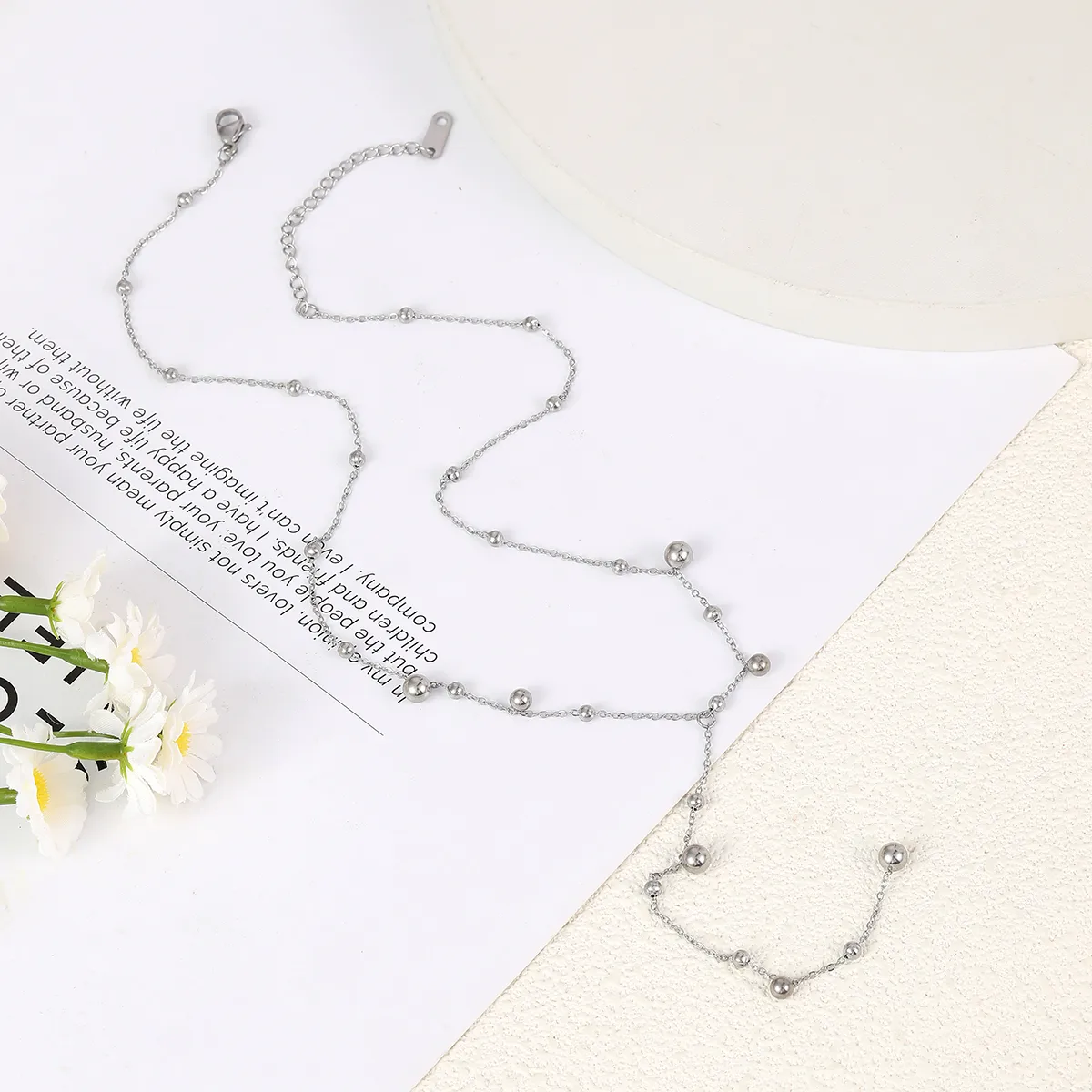 Wholesale Jewelry Elegant Romantic Round 304 Stainless Steel Pendant Necklace display picture 3