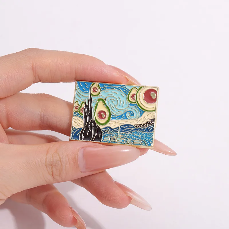 Cartoon Style Cowboy Style Sweet Starry Sky Alloy Stamping Stoving Varnish Plating Women's Brooches display picture 3