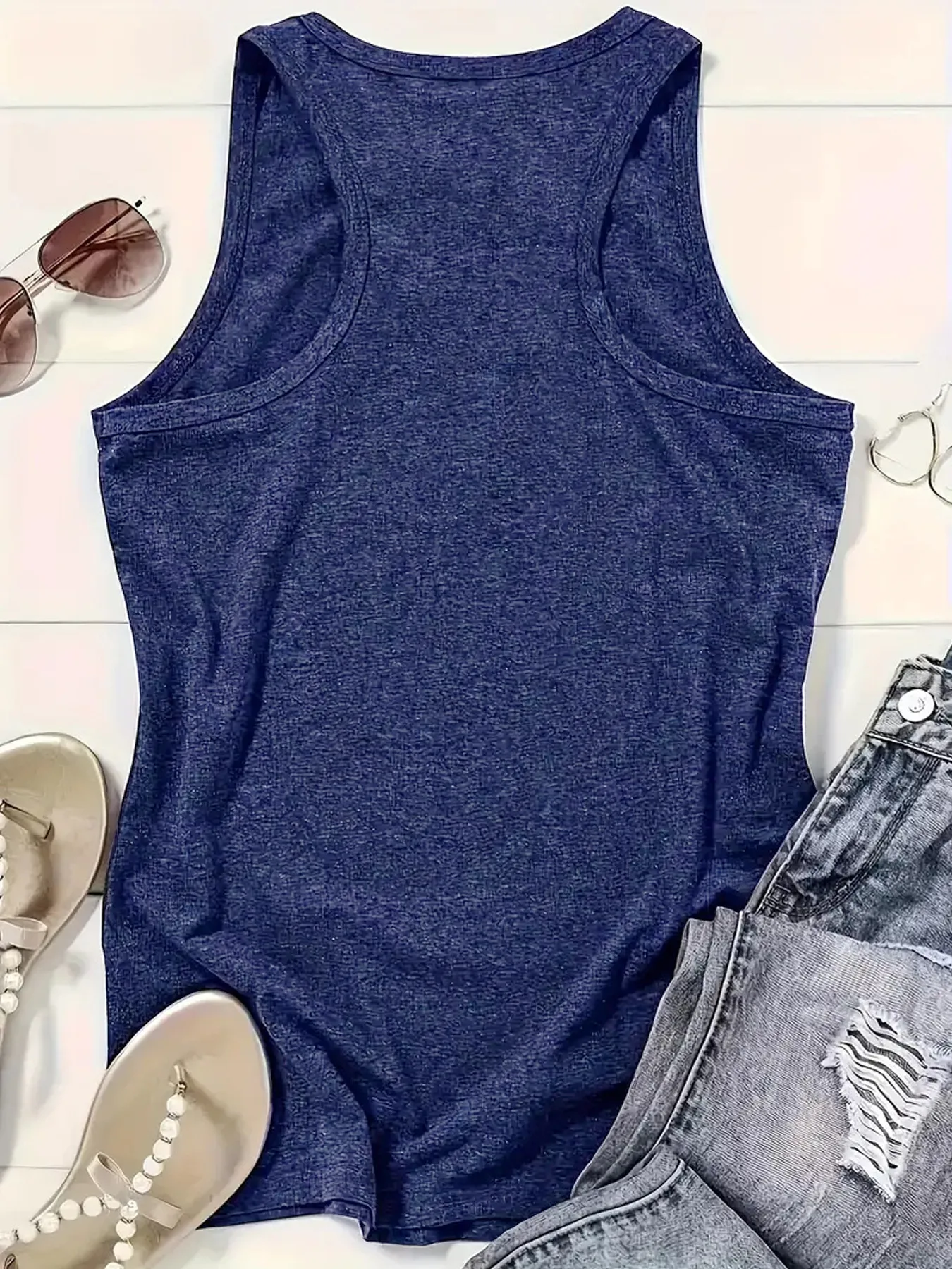 Women's Vest Tank Tops Printing Pastoral British Style Letter Cattle display picture 8