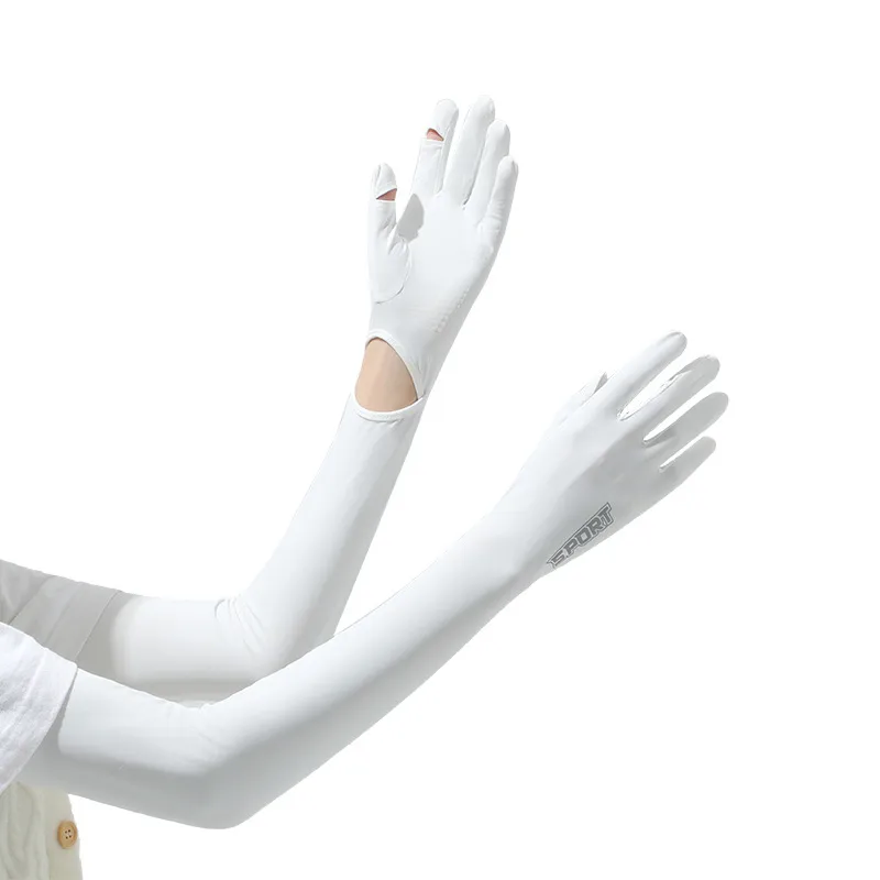 Zhao Dengsheng Sunscreen Gloves Women's Summer Outdoor Sports Non-slip Exposure Finger Touch Screen Flip Cover Ice Silk Thin Riding Gloves display picture 21