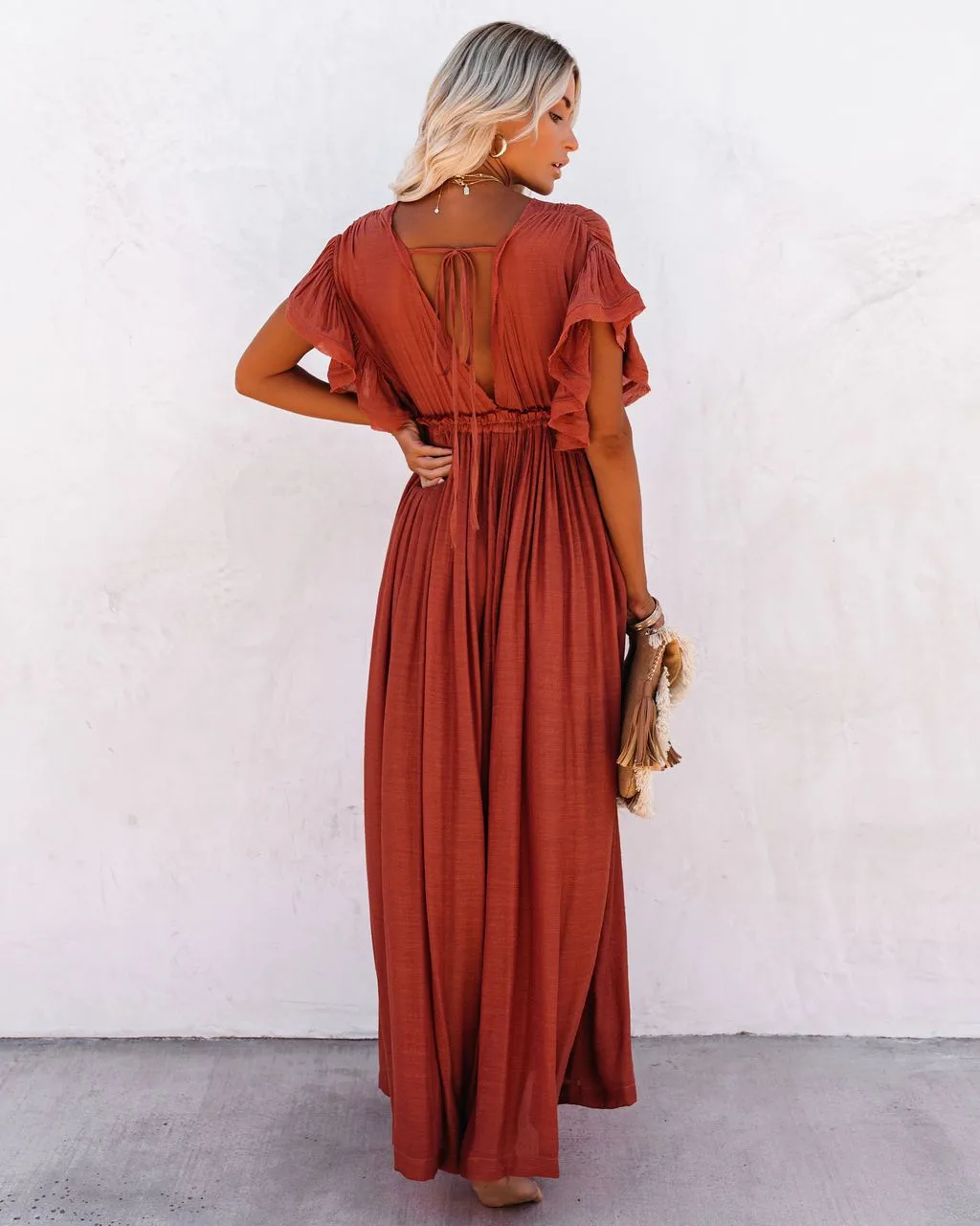 Women's None Elegant Tropical Solid Color Cover Ups display picture 20