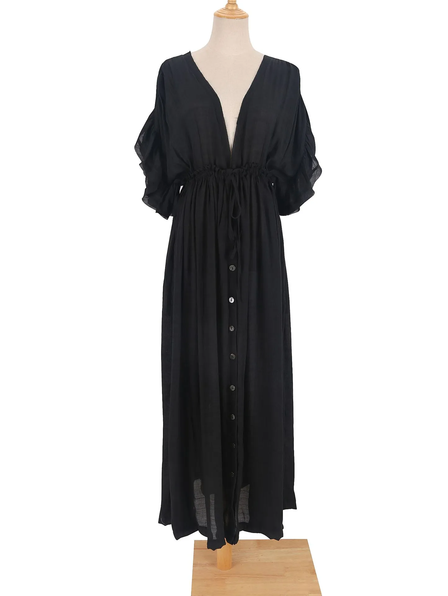 Women's None Elegant Tropical Solid Color Cover Ups display picture 38