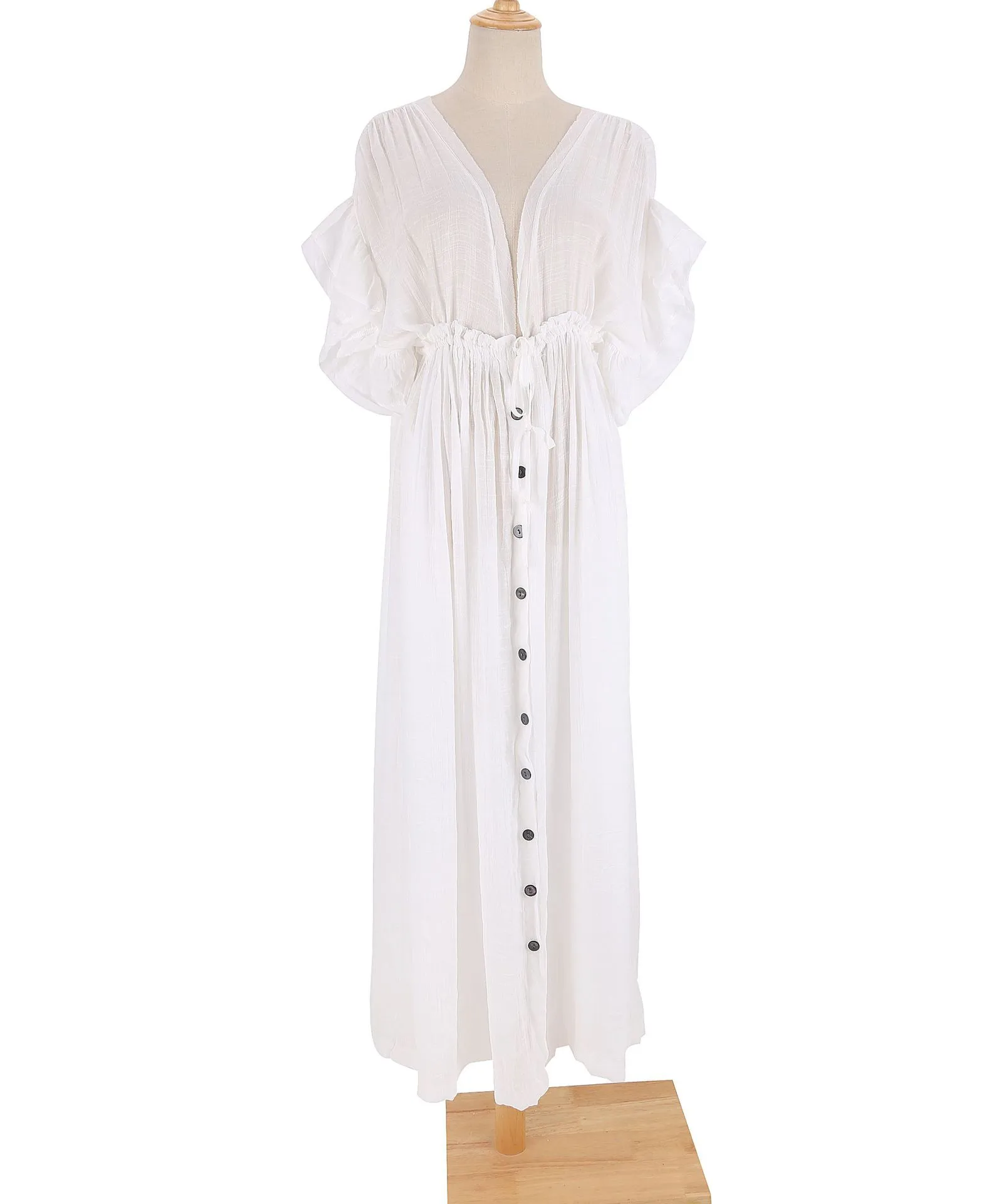 Women's None Elegant Tropical Solid Color Cover Ups display picture 47