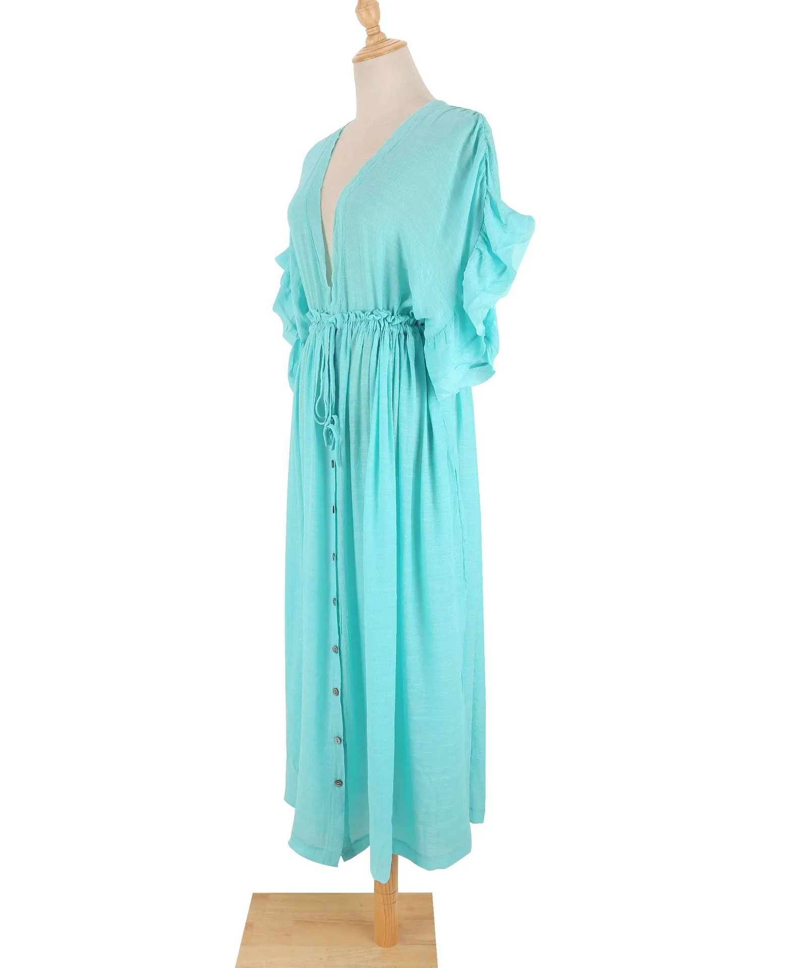Women's None Elegant Tropical Solid Color Cover Ups display picture 67