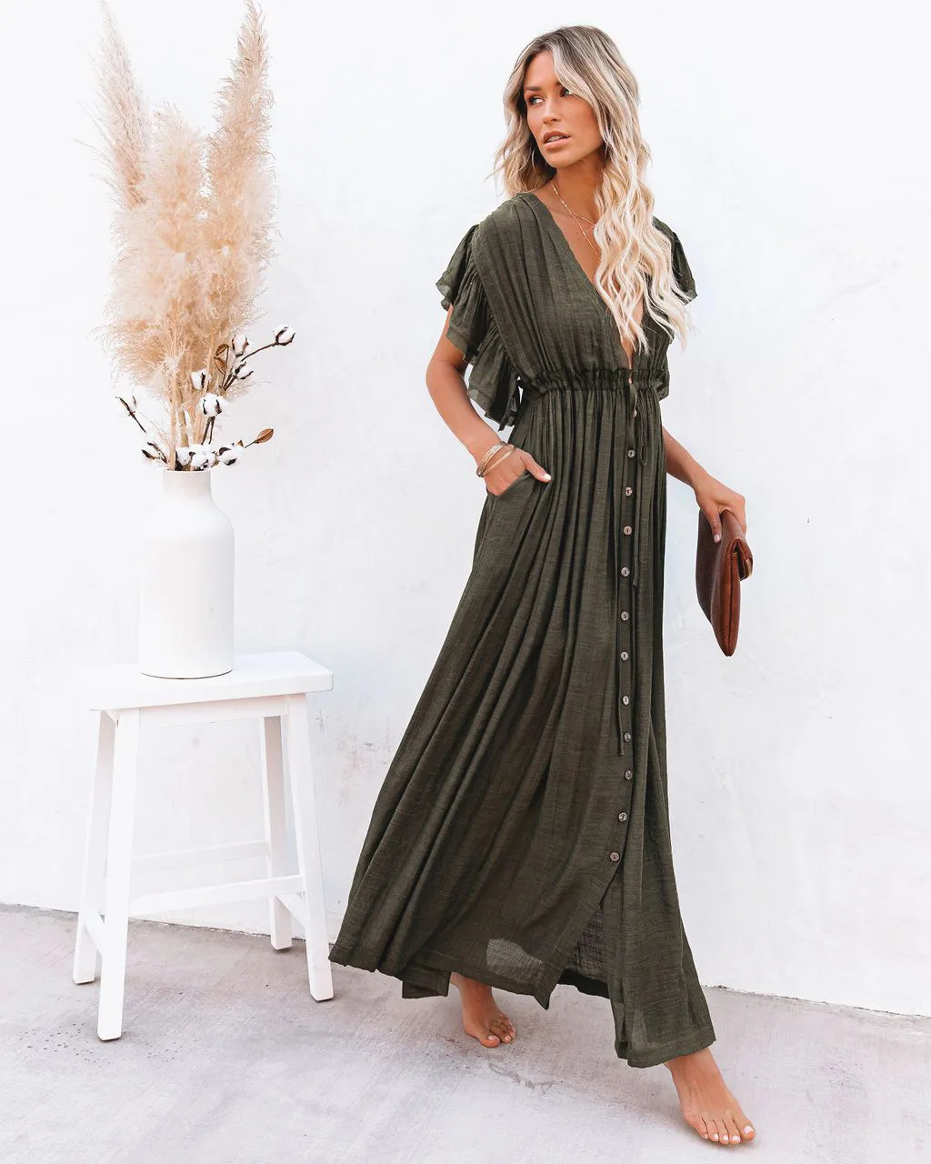 Women's None Elegant Tropical Solid Color Cover Ups display picture 76