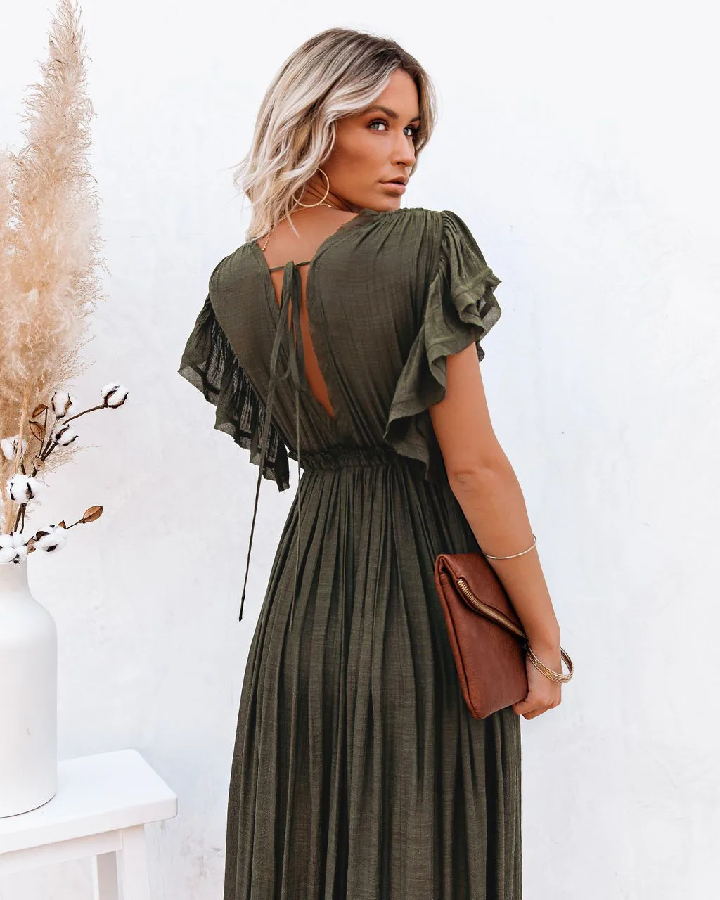 Women's None Elegant Tropical Solid Color Cover Ups display picture 53