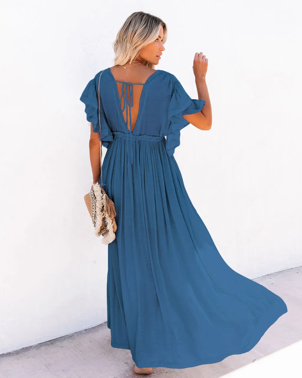 Women's None Elegant Tropical Solid Color Cover Ups display picture 54