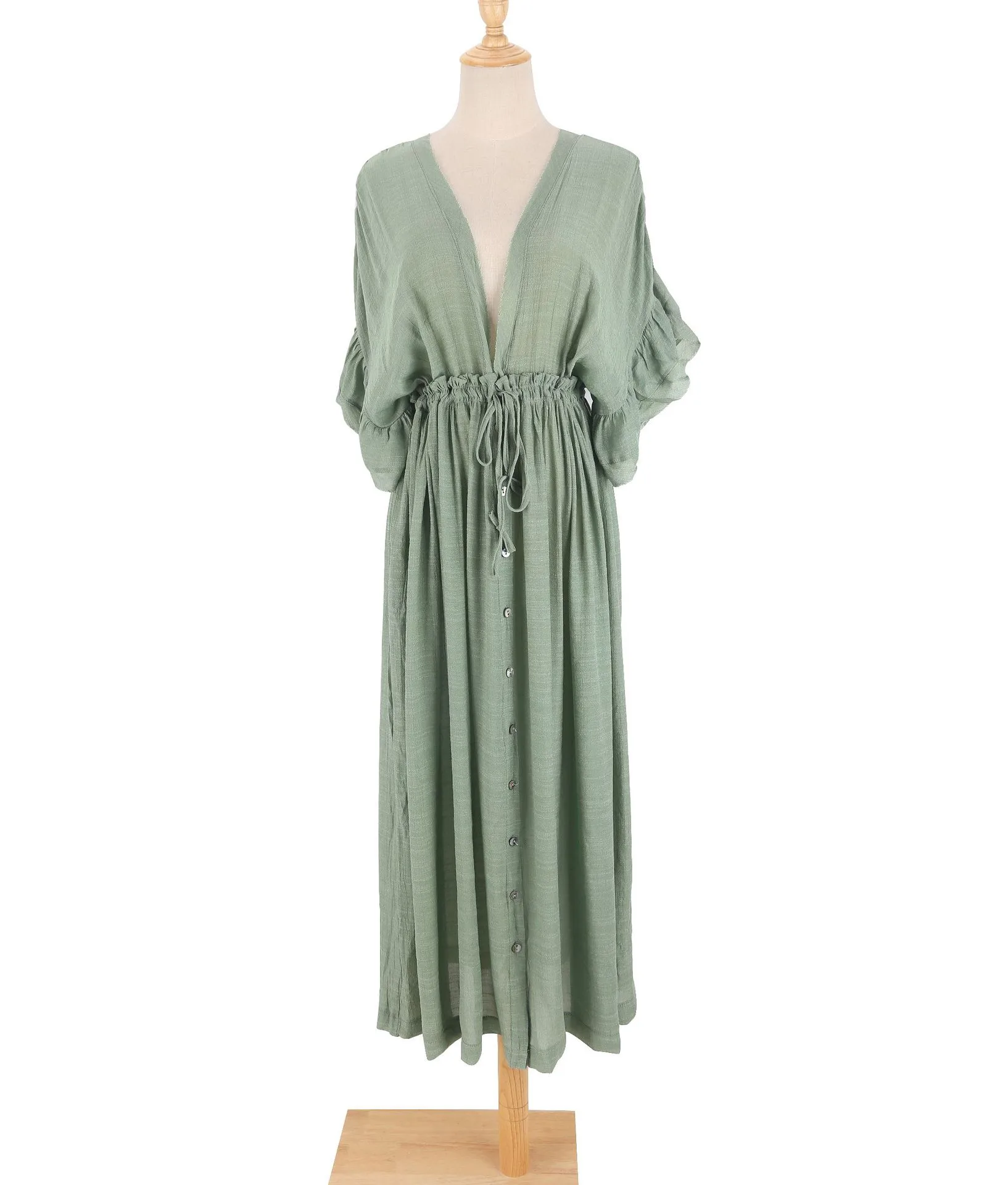 Women's None Elegant Tropical Solid Color Cover Ups display picture 63