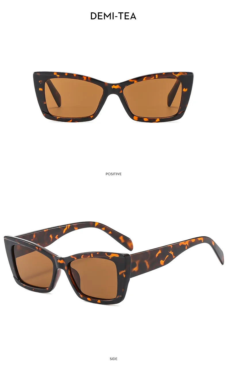 Casual Streetwear Leopard Ac Square Full Frame Women's Sunglasses display picture 4