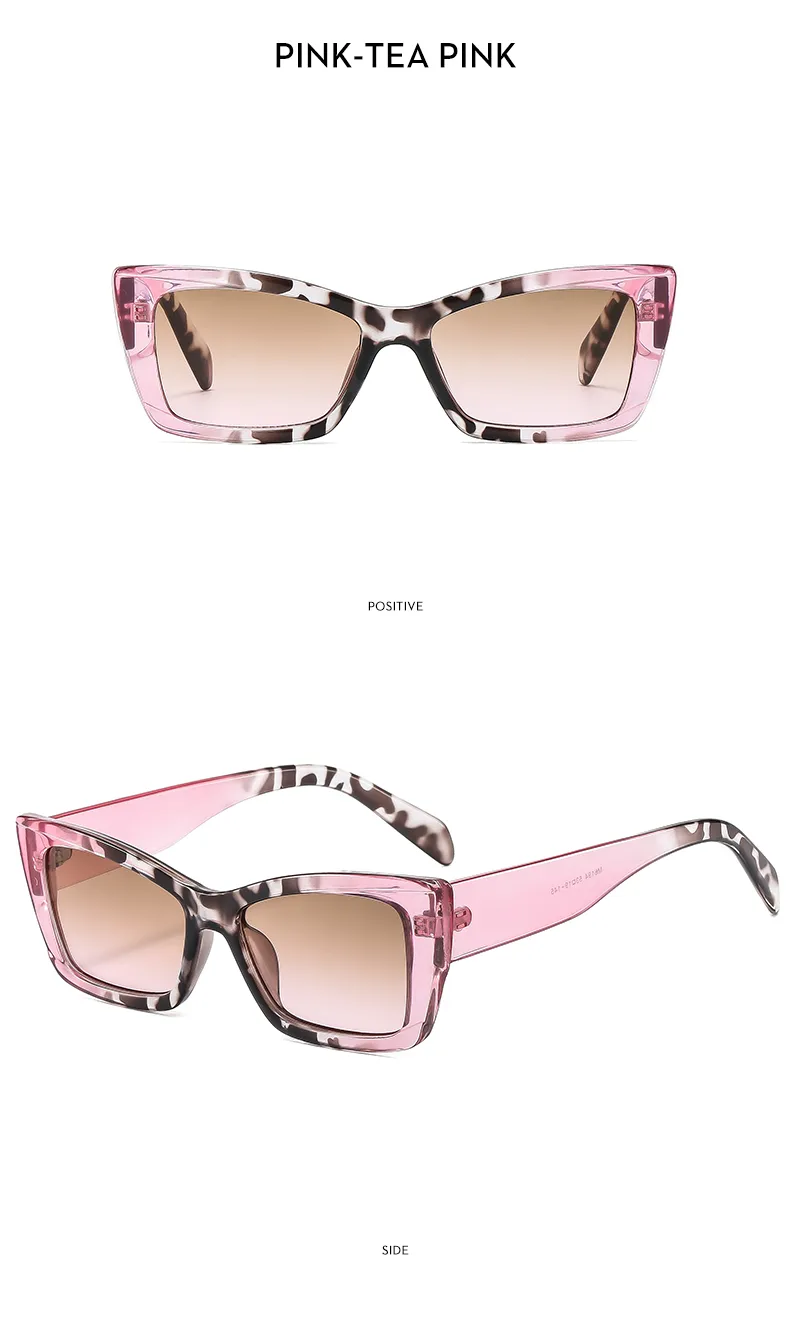Casual Streetwear Leopard Ac Square Full Frame Women's Sunglasses display picture 13