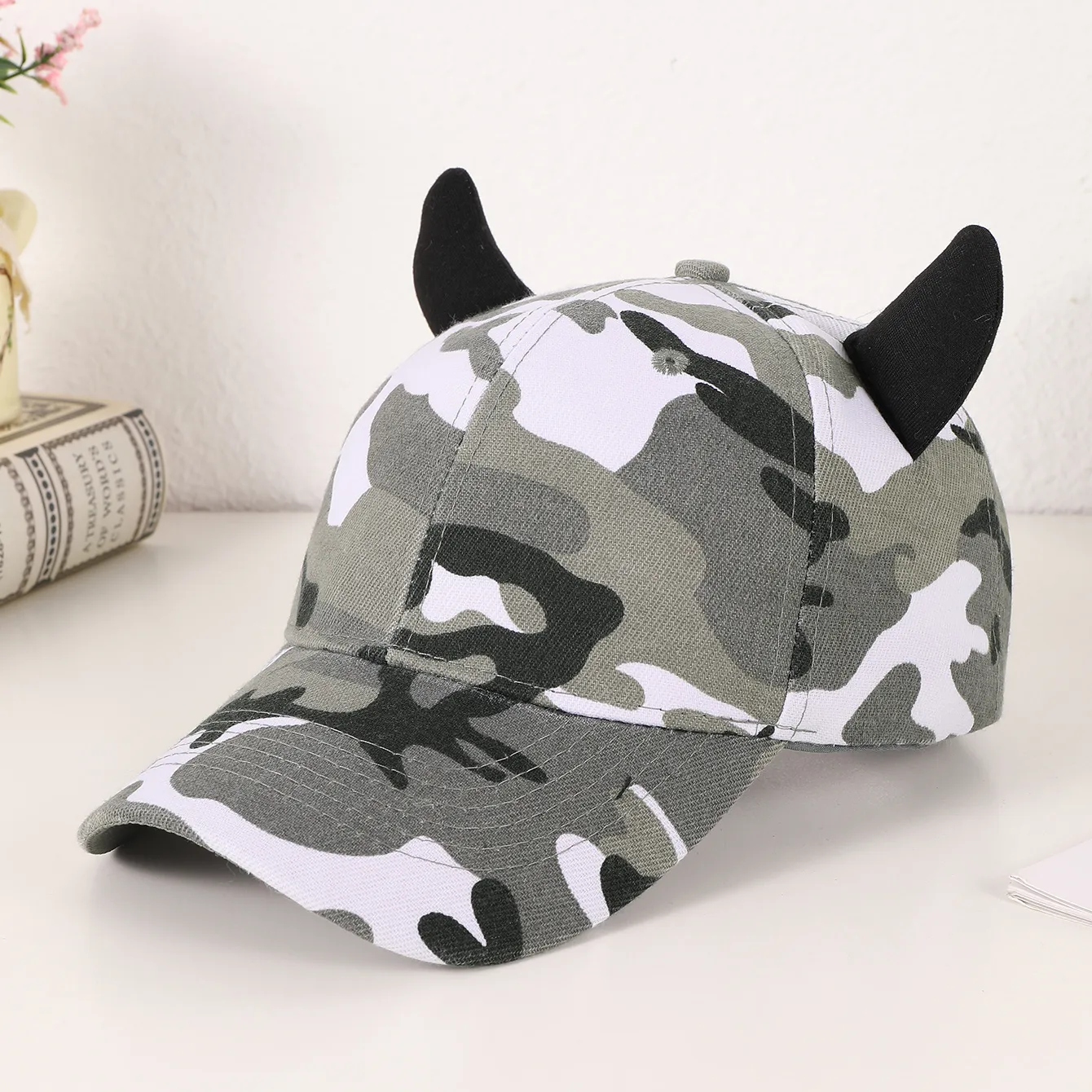 Unisex Casual Vintage Style Simple Style Camouflage Curved Eaves Baseball Cap display picture 5