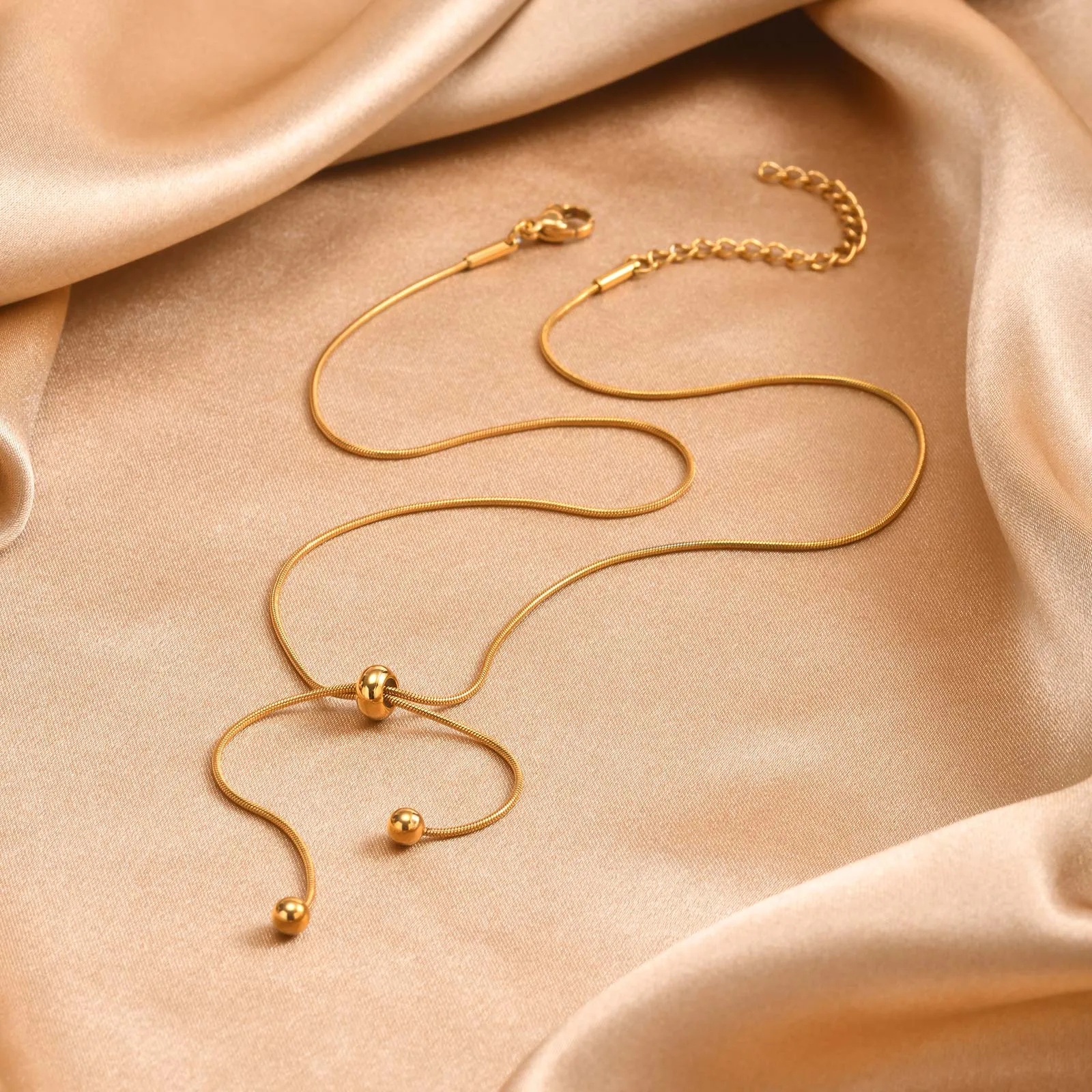 Wholesale Jewelry IG Style Solid Color 201 Stainless Steel 18K Gold Plated Pendant Necklace display picture 4