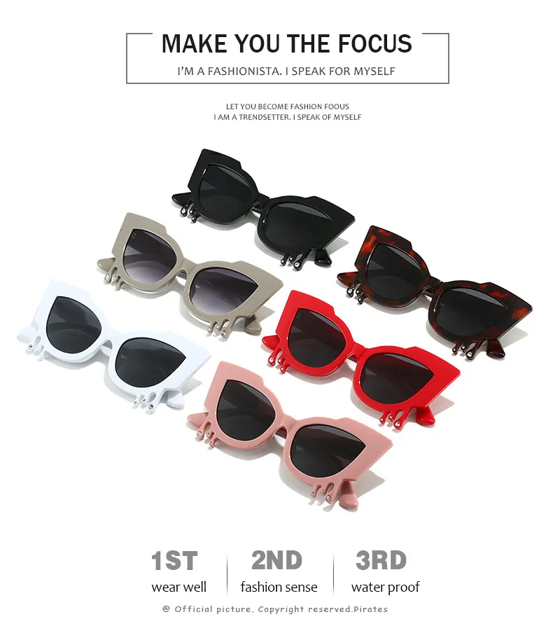 Hip-Hop Streetwear Solid Color Pc Special-Shaped Mirror Full Frame Women's Sunglasses display picture 1