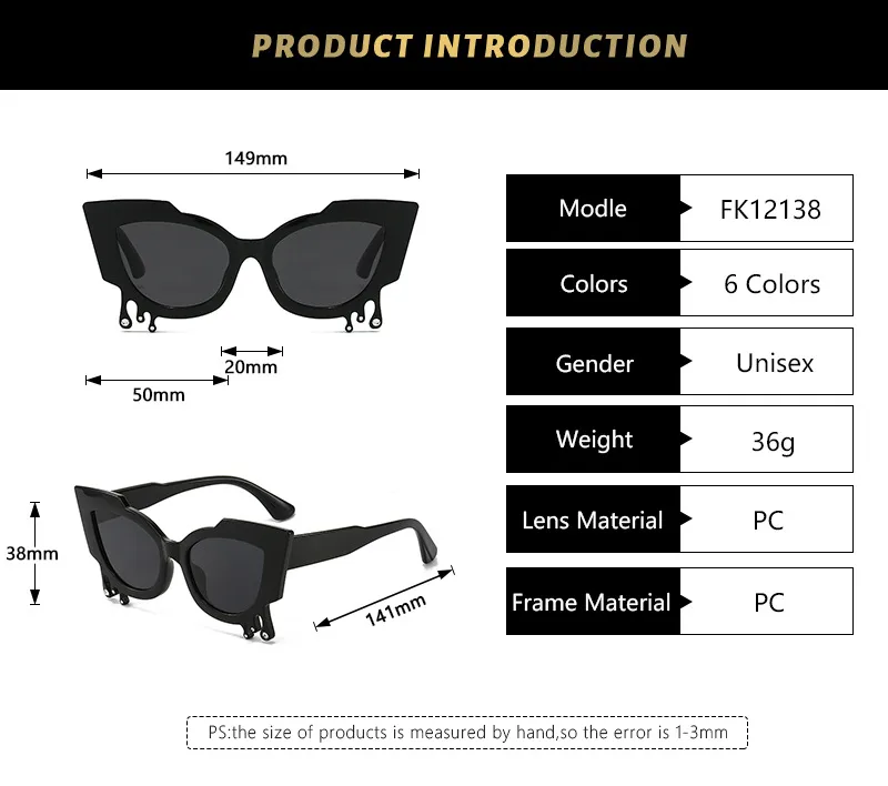 Hip-Hop Streetwear Solid Color Pc Special-Shaped Mirror Full Frame Women's Sunglasses display picture 2