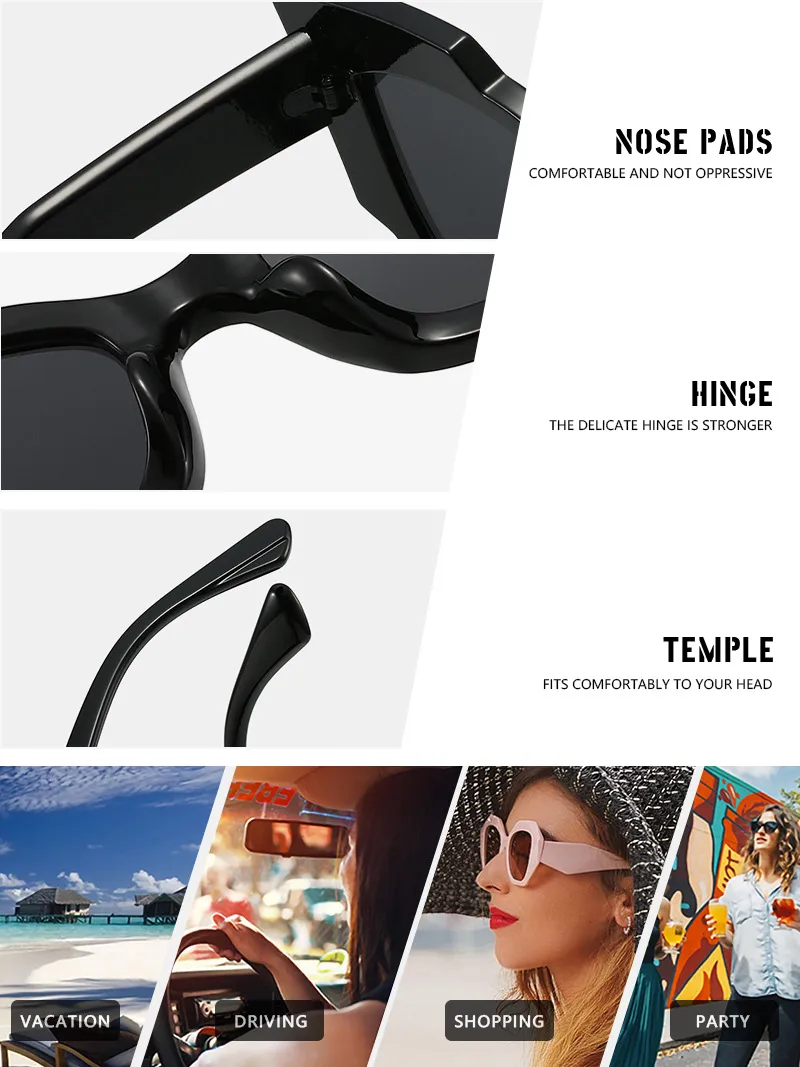 Hip-Hop Streetwear Solid Color Pc Special-Shaped Mirror Full Frame Women's Sunglasses display picture 12