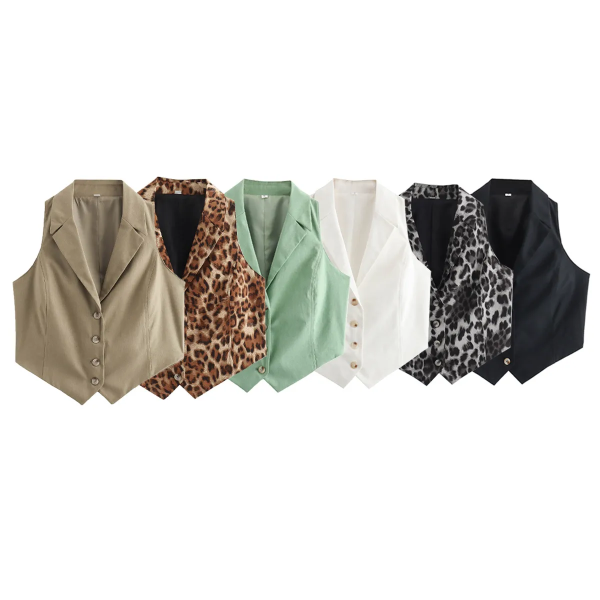 Women's Vest Sleeveless Blazers Vintage Style Streetwear Solid Color display picture 2
