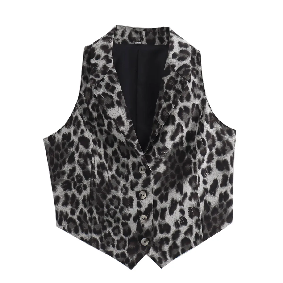 Women's Vest Sleeveless Blazers Vintage Style Streetwear Solid Color display picture 6