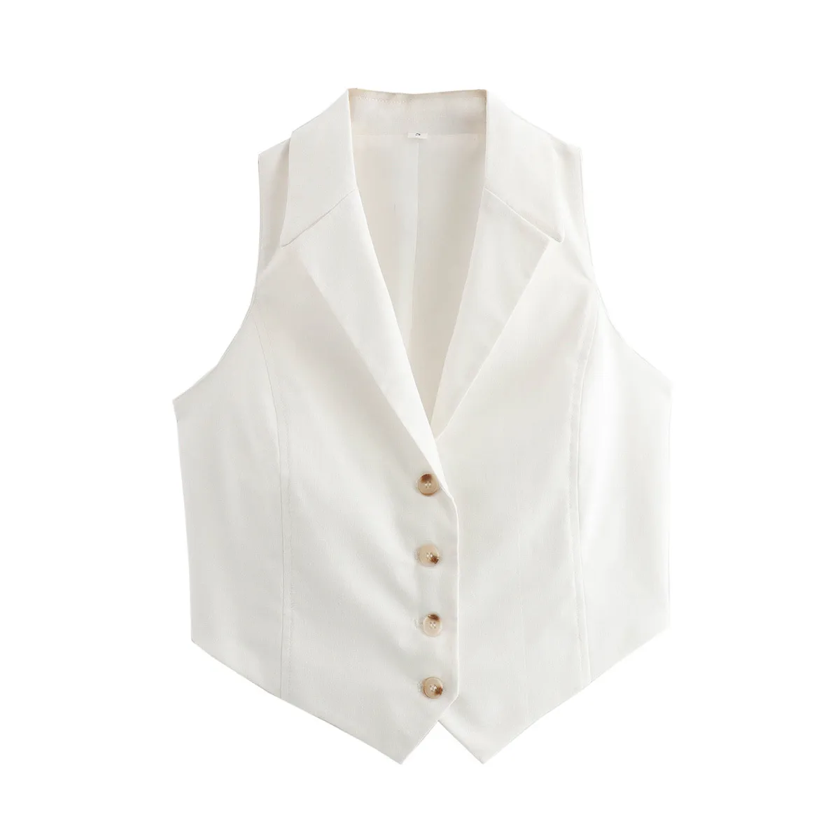 Women's Vest Sleeveless Blazers Vintage Style Streetwear Solid Color display picture 4