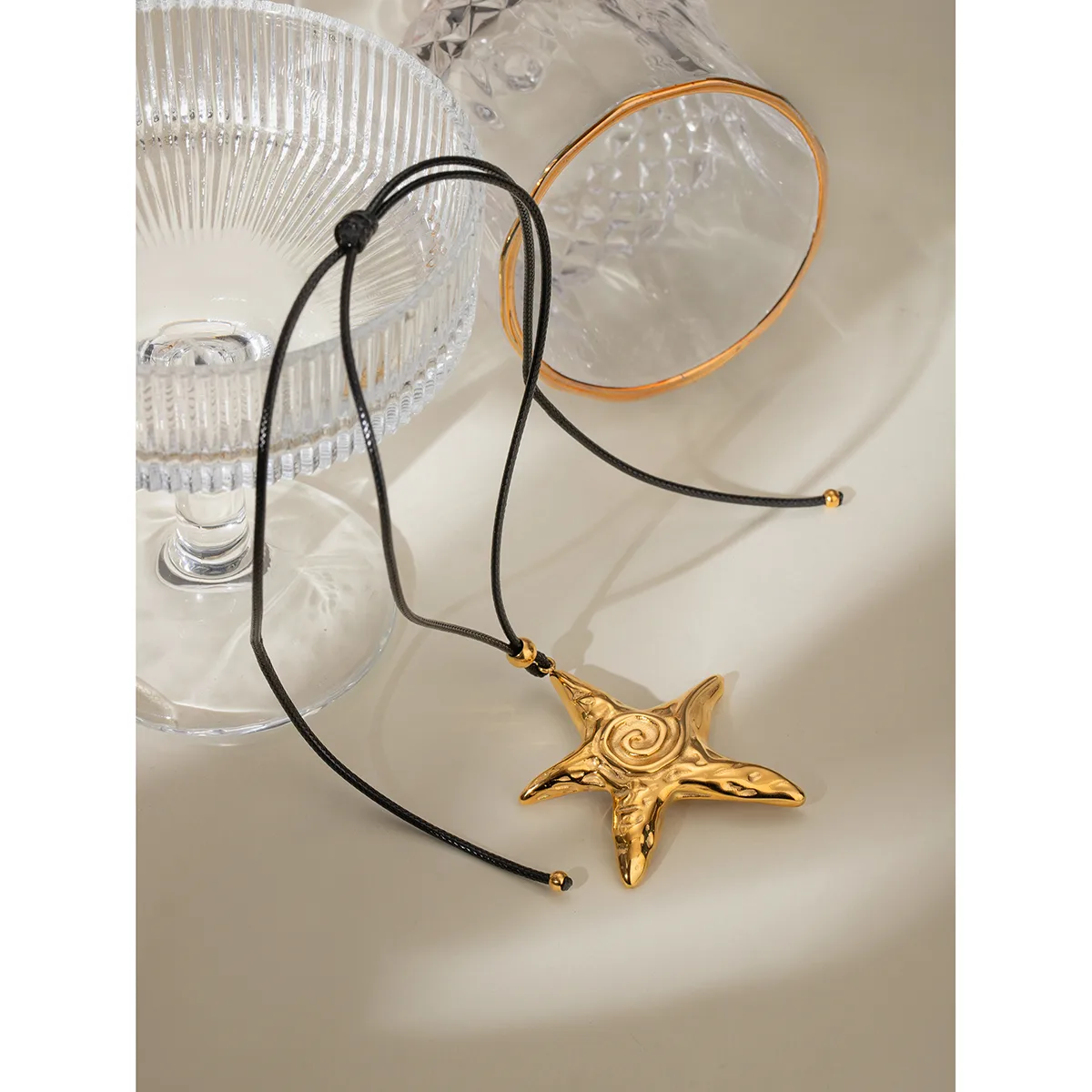 Wholesale Jewelry Vacation Beach Starfish 304 Stainless Steel Pendant Necklace display picture 7