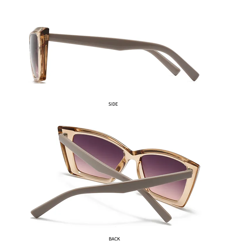 Modern Style Solid Color Pc Cat Eye Full Frame Men's Sunglasses display picture 9