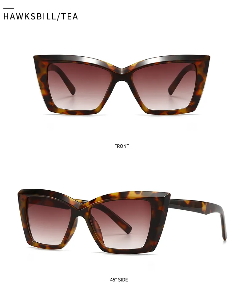 Modern Style Solid Color Pc Cat Eye Full Frame Men's Sunglasses display picture 14