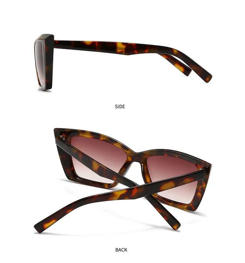 Modern Style Solid Color Pc Cat Eye Full Frame Men's Sunglasses display picture 12