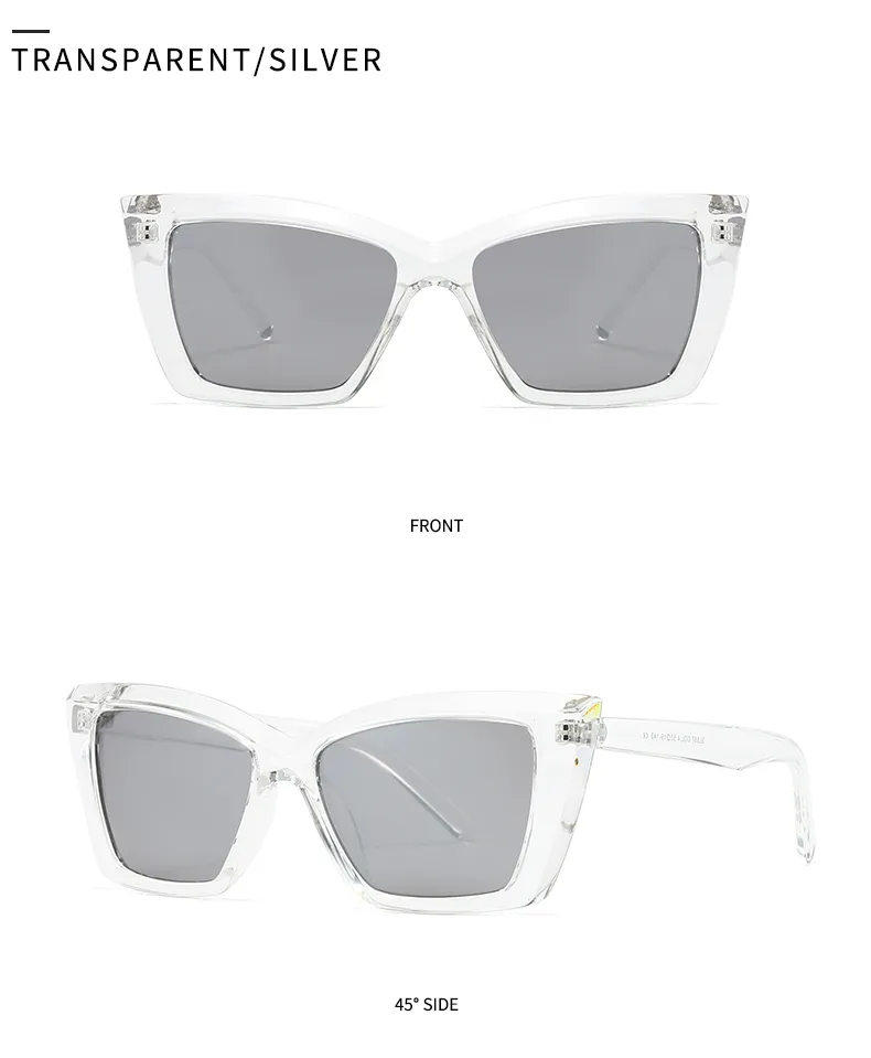 Modern Style Solid Color Pc Cat Eye Full Frame Men's Sunglasses display picture 11