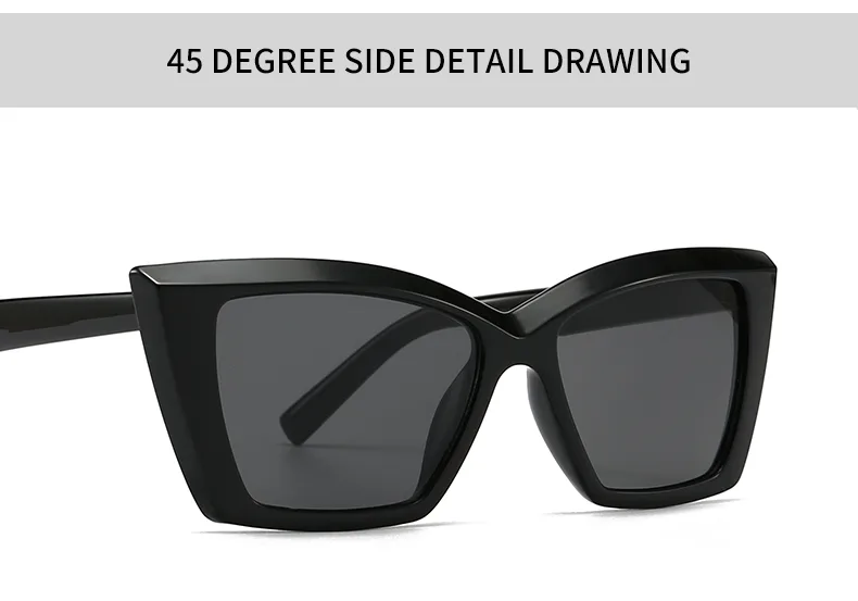 Modern Style Solid Color Pc Cat Eye Full Frame Men's Sunglasses display picture 15