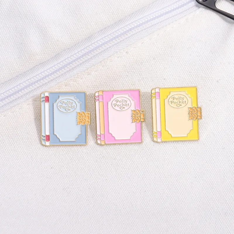 Cartoon Style Cute Cowboy Style Book Letter Alloy Stamping Stoving Varnish Plating Women's Brooches display picture 4