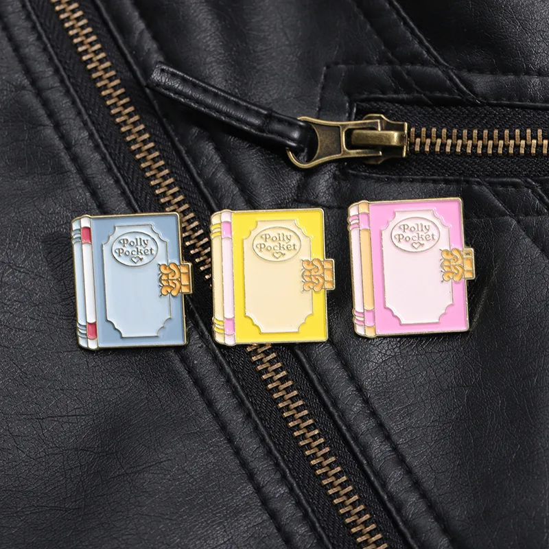Cartoon Style Cute Cowboy Style Book Letter Alloy Stamping Stoving Varnish Plating Women's Brooches display picture 3