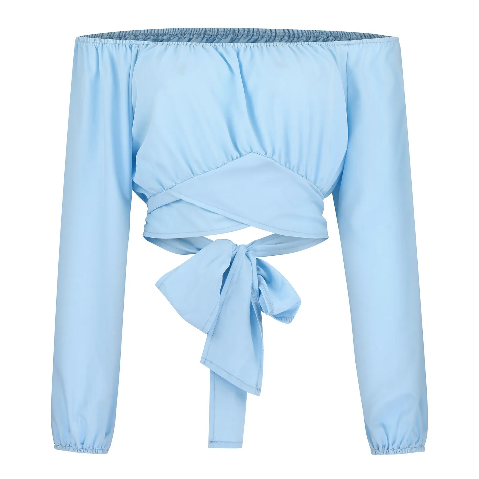 Women's Long Sleeve Blouses Casual Solid Color display picture 9